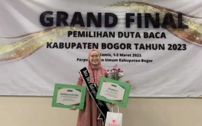 Alfina Pengurus DPK KNPI Kemang, Sukses Jadi Duta Baca Kabupaten Bogor 2023