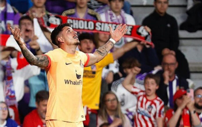 Pemain Atletico Madrid lakukan selebrasi kemenangan (Instagram : Atletcio de Madrid)